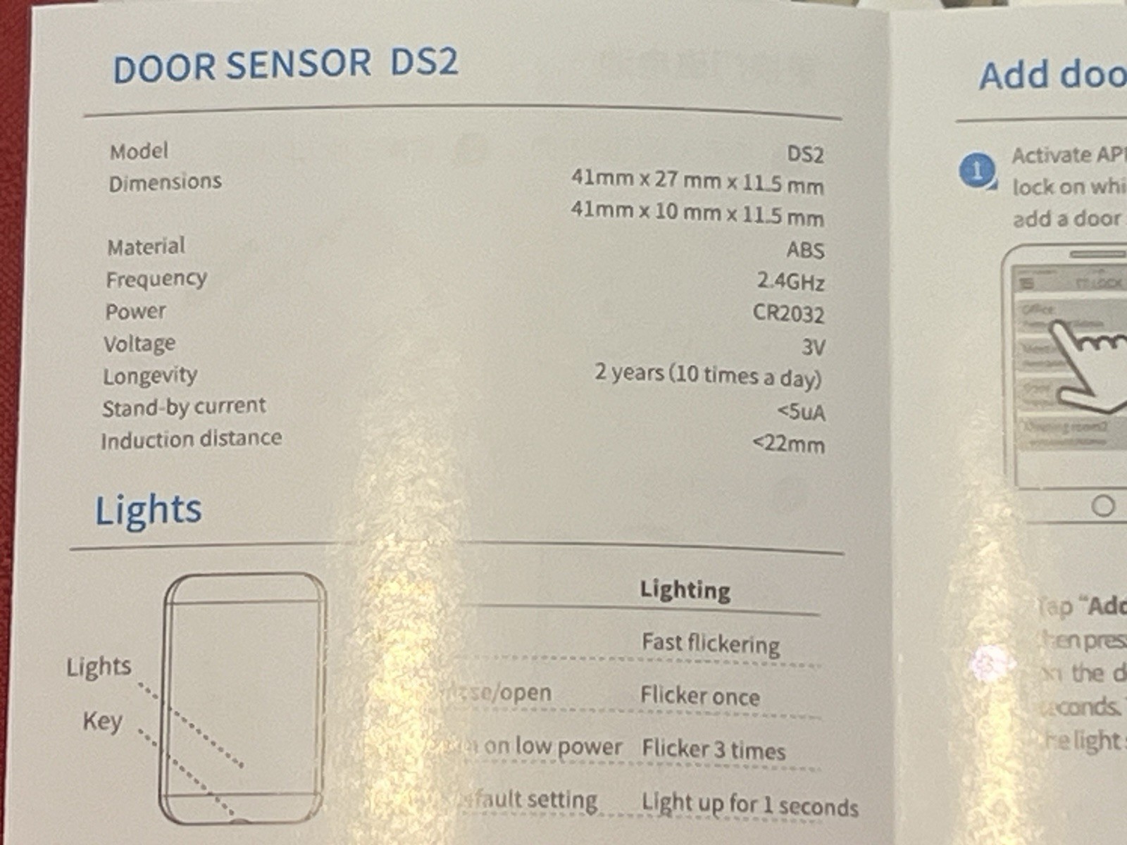 Wireless Intelligent Door Sensor Remote Control Alarm Indicator