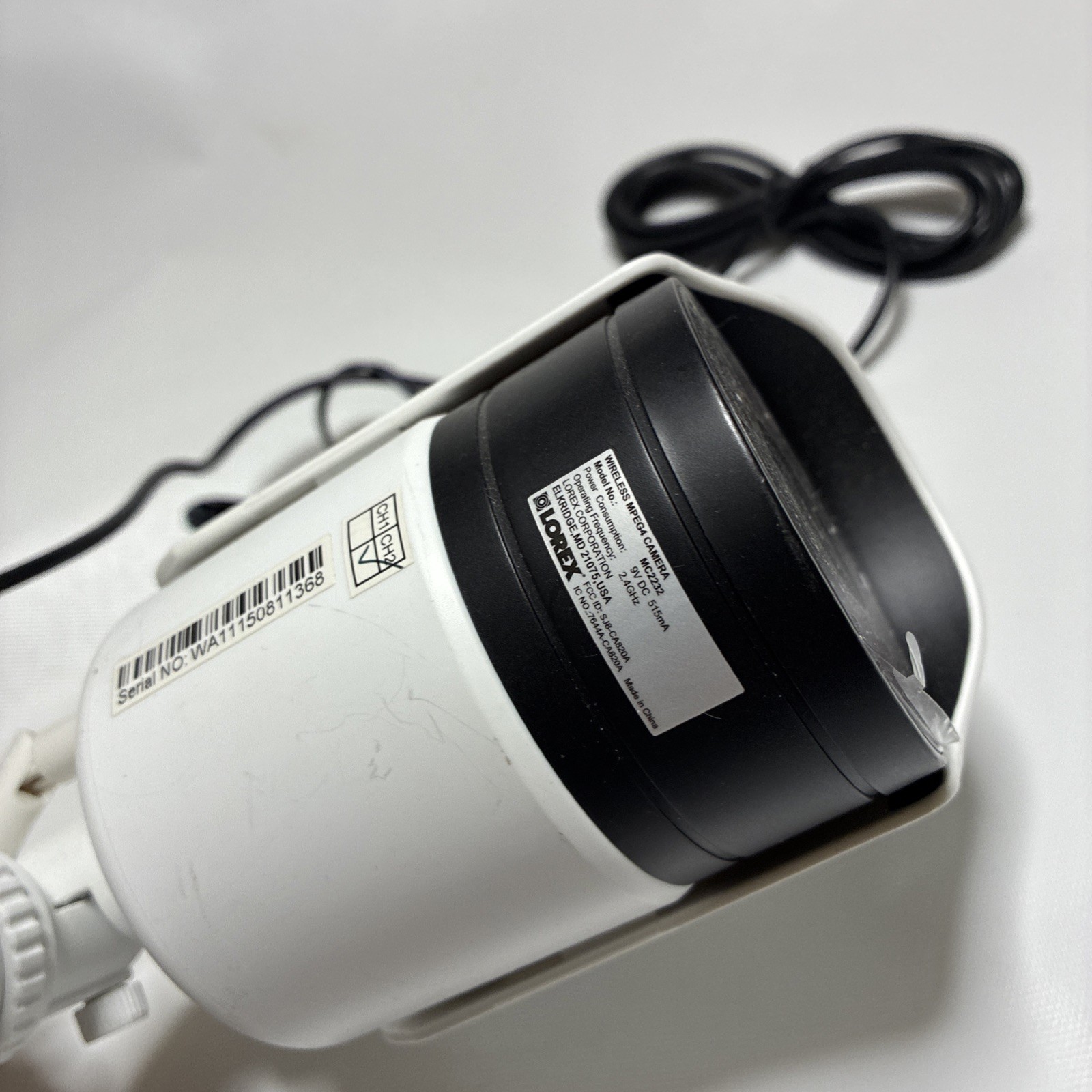 White Lorex MC2232 Wireless Security Indoor Outdoor CAMERA ONLY