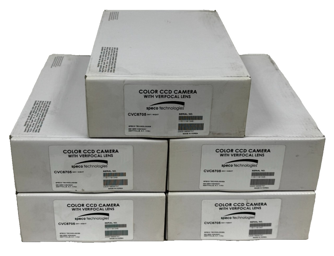 LOT OF 5 SPECO TECHNOLOGIES CVC6705 SECURITY SURVEILLANCE CAMERAS