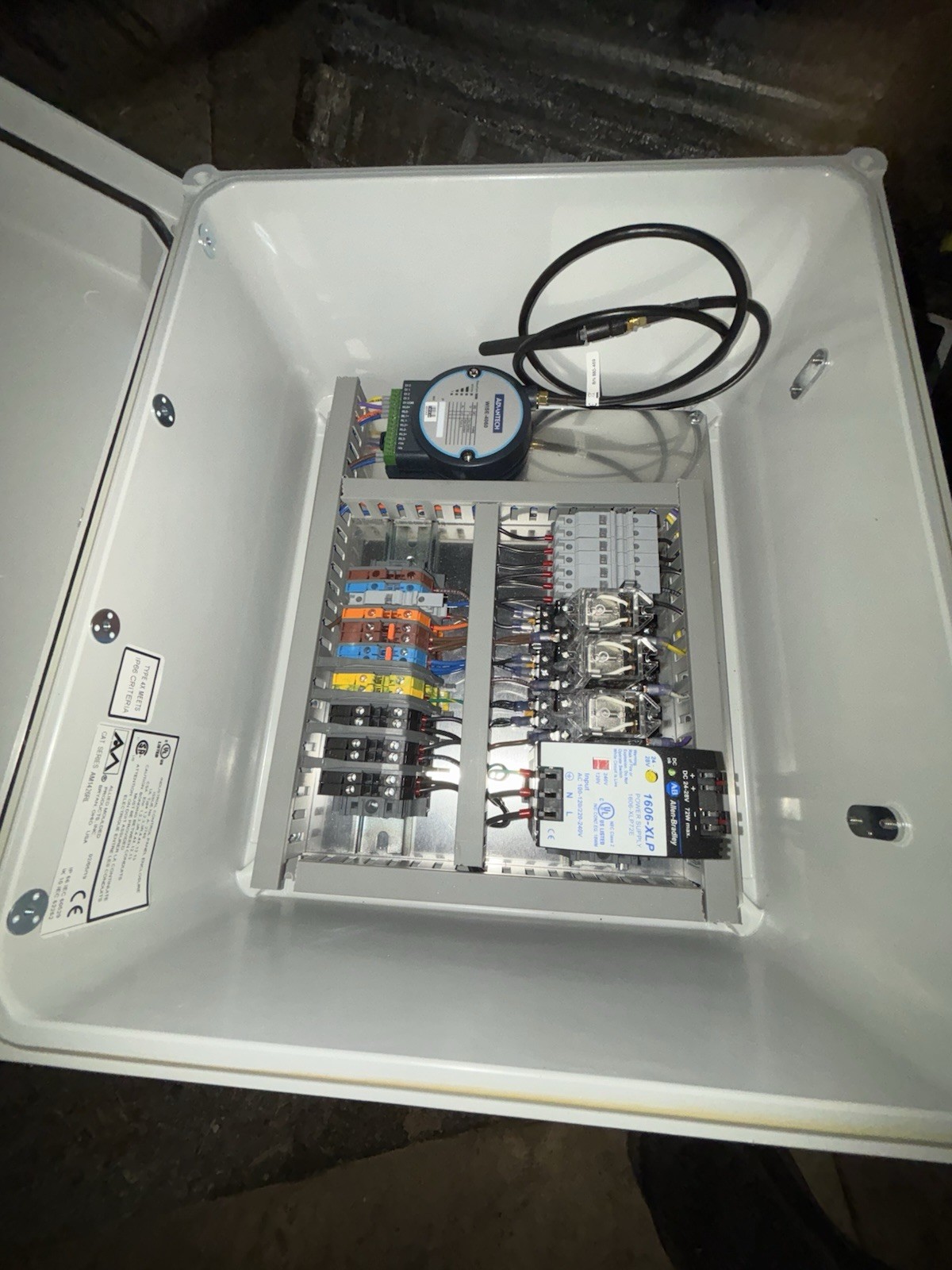 Custom WiFi expansion control/electrical box with DIN Rail Mount Components