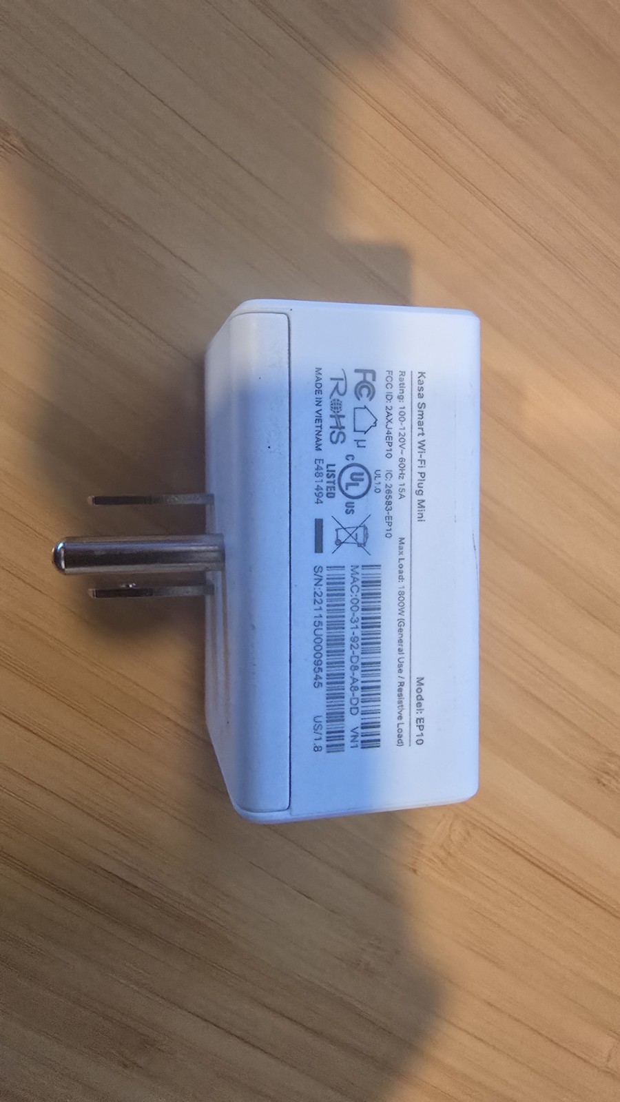 Kasa EP10 – Wifi Smart Plug / Google Home / Alexa