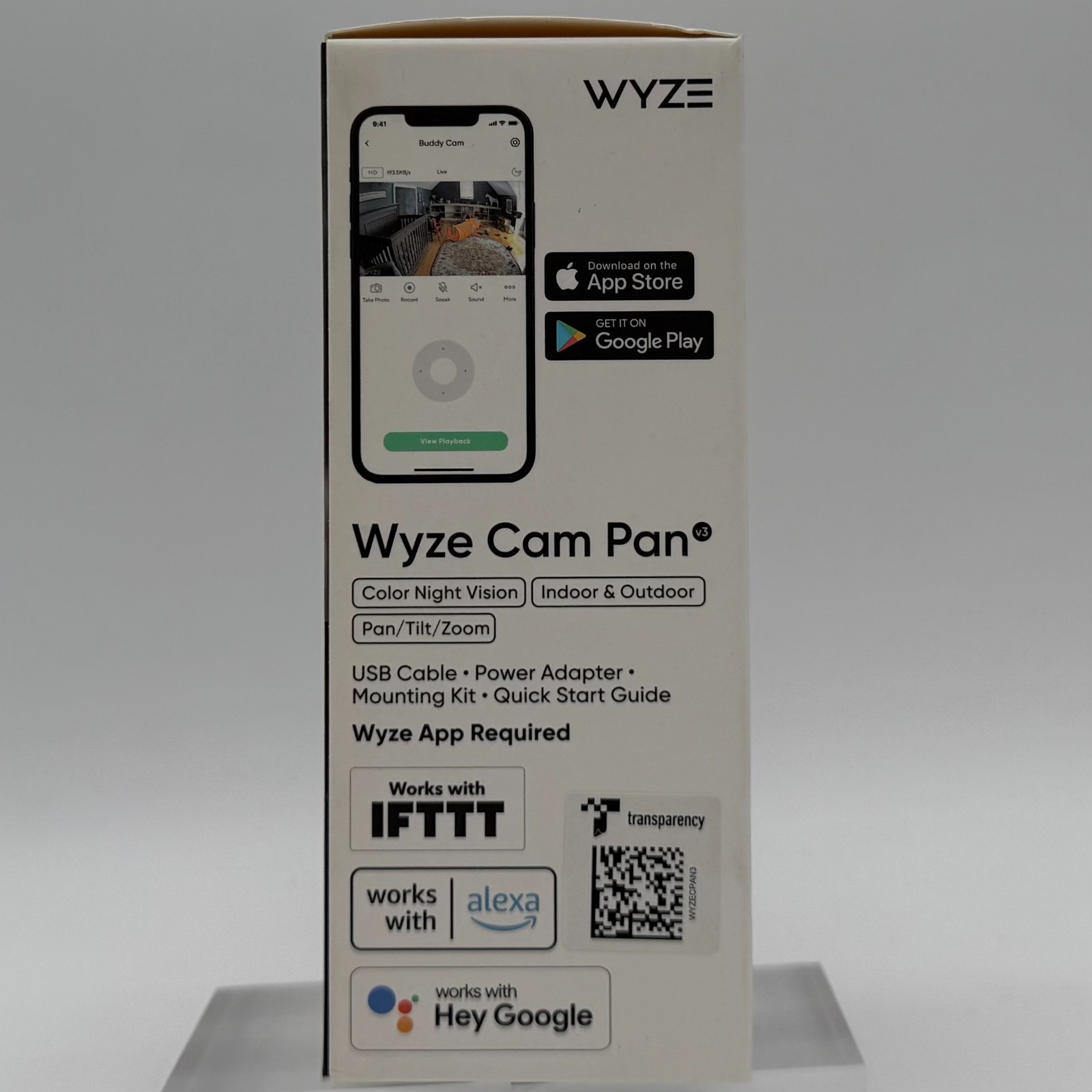 Wyze Cam Pan V3 1080p Indoor/Outdoor Wi-Fi Pan Tilt Zoom Smart Home Camera.