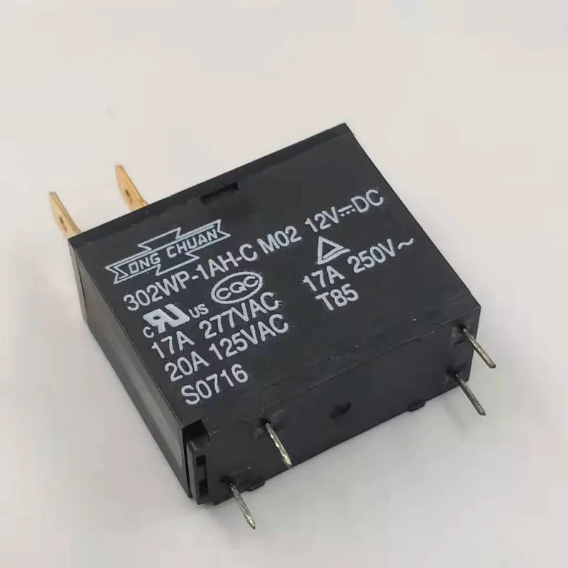 10PCS Relay 302WP-1AH-C M02 12VDC 17A/277VAC 20A/125VAC JQX-62F-012-1H 16A 4PIN