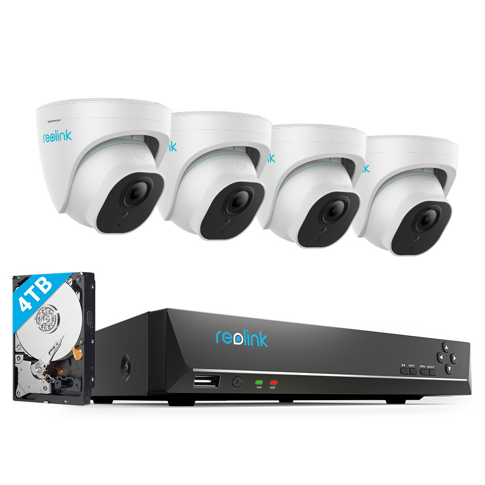 Reolink 16CH NVR 4K POE Security IP Camera System 24/7 Recording 4TB HDD 820A