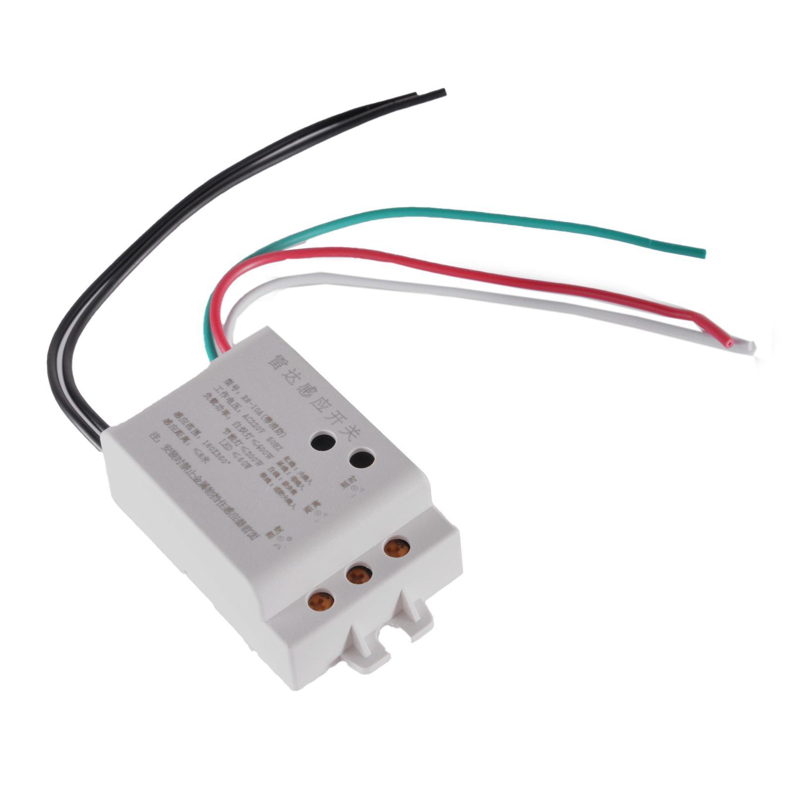 100-220V Microwave Radar Sensor Light Switch Motion Detector For Corridor Lamp