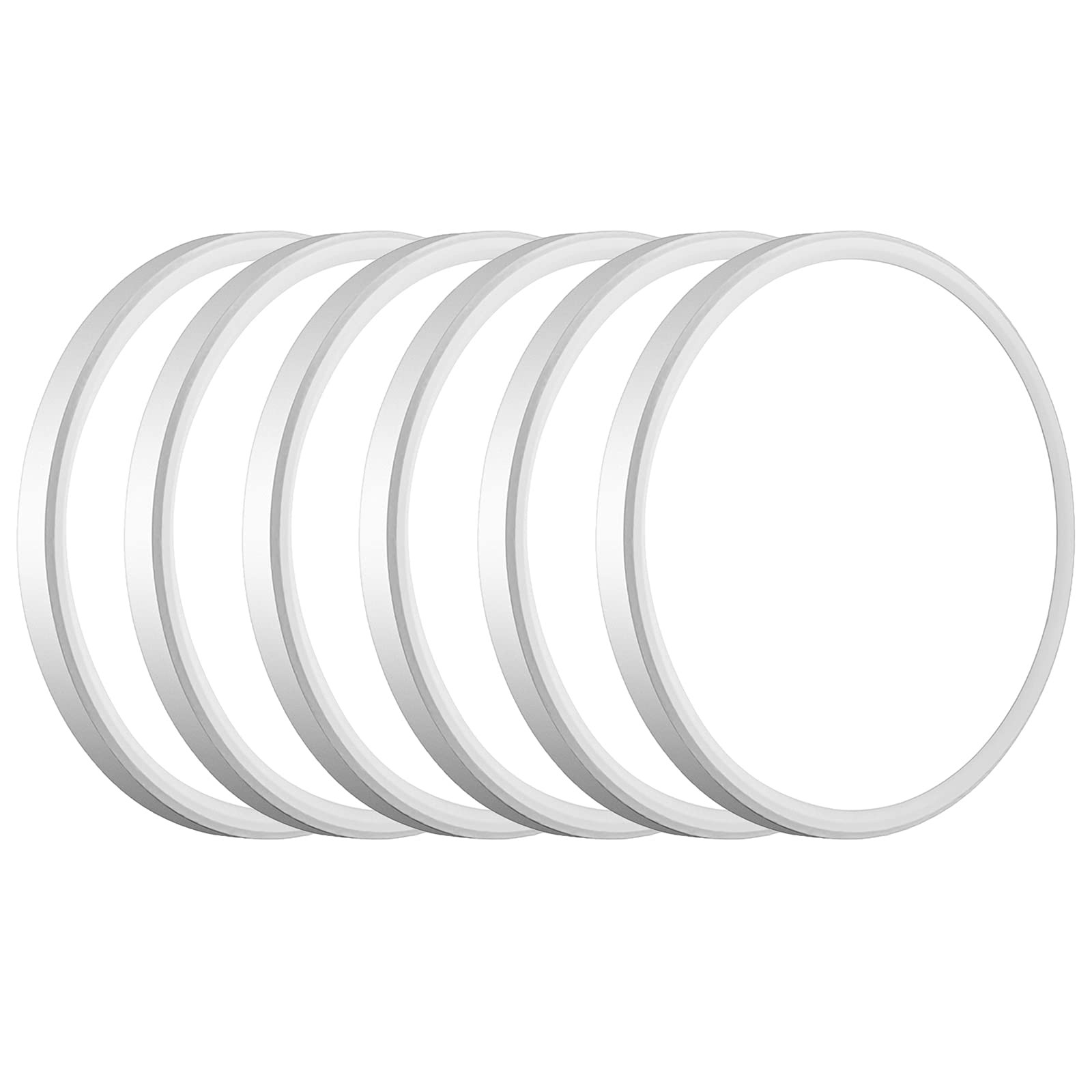 WKONCLDY 6PACK 3200lm LED Flush Mount Ceiling Light, 12in-6Pack(5000K), White