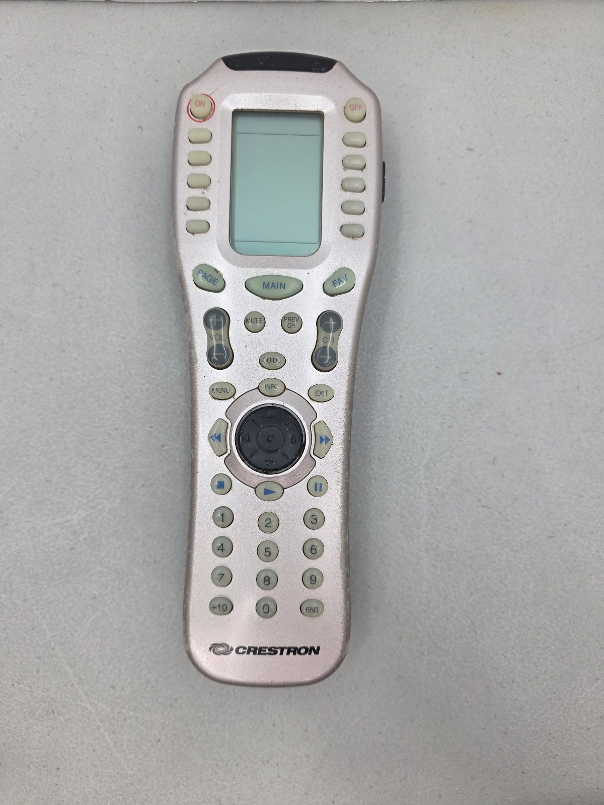 WORKS BUT STICKY RUBBER Crestron ML-500 Handheld LCD Remote Control