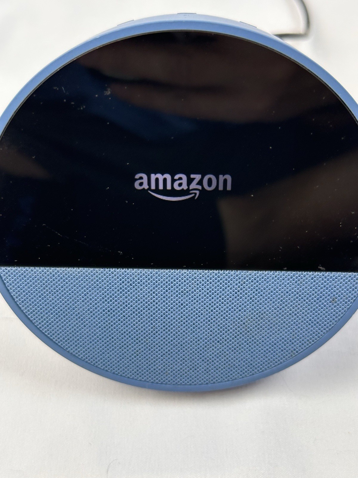 Amazon Echo Spot Smart Alarm Clock Alexa Ocean Blue BV84J9 Used Working