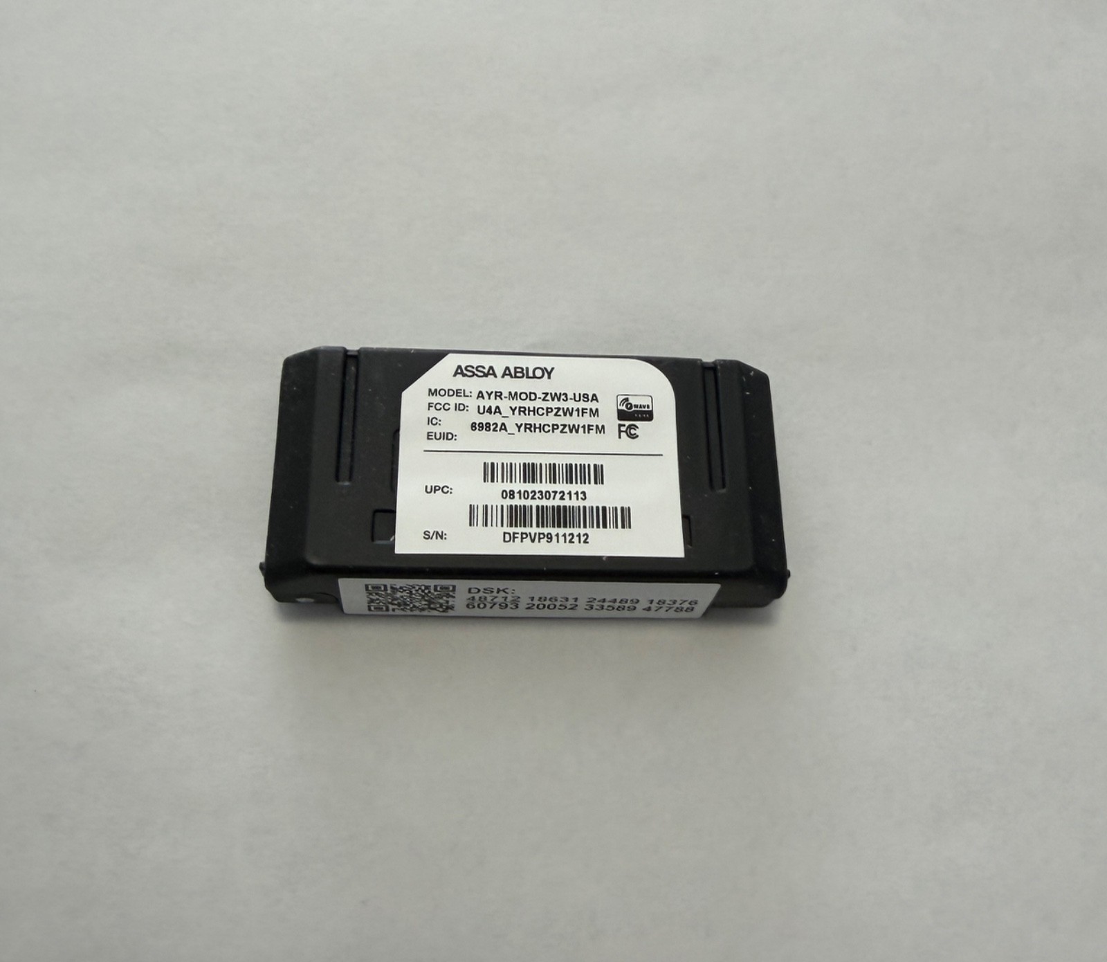 Yale Z-Wave Plus Module for Assure Locks Locks AYR-MOD-ZW3-US (700 Series)