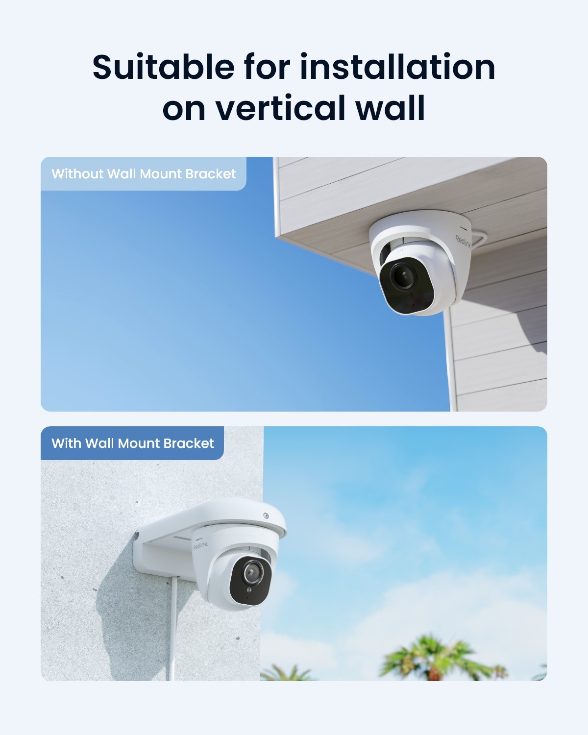 Reolink Wall Mount Bracket for Dome Security Camera Outdoor CCTV System