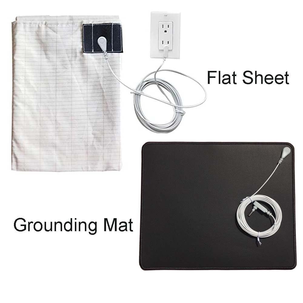 2 Pack 15 Ft Grounding Cables – Compatible with All Major Grounding Products