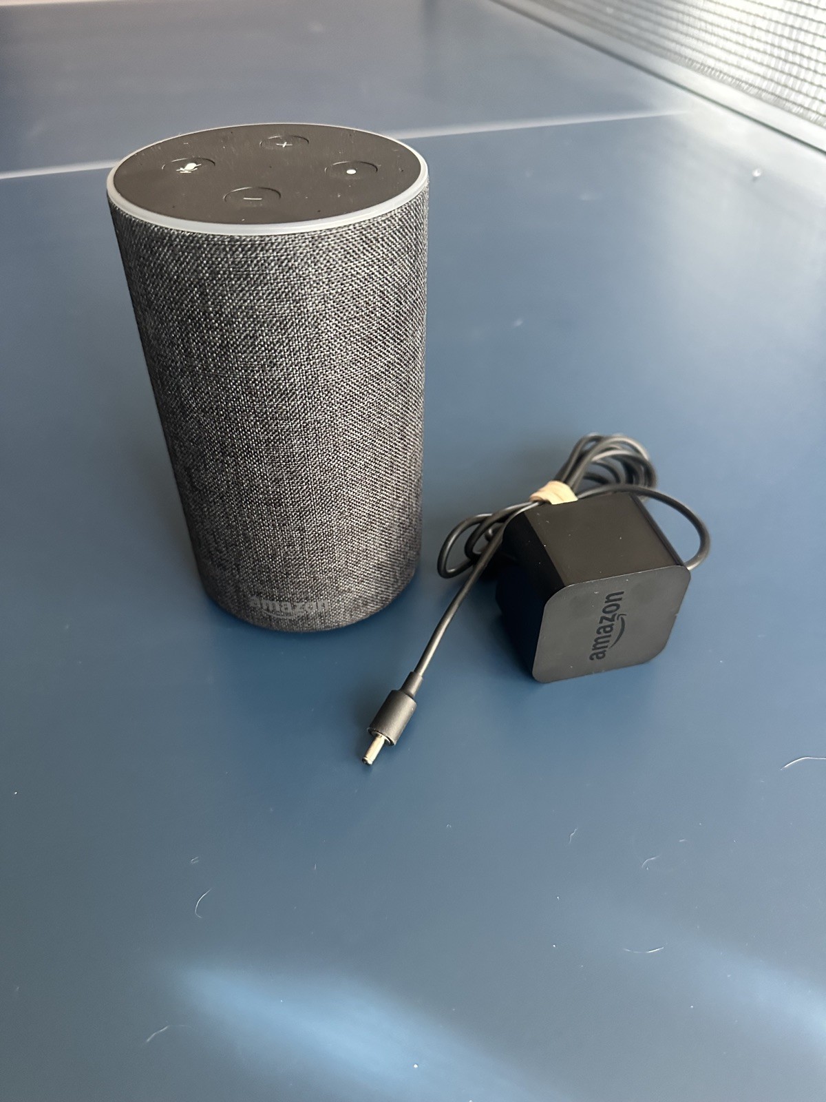 Amazon Echo Alexa Smart Speaker w/ pwr cord | Charcoal | Dolby Surround | TESTED