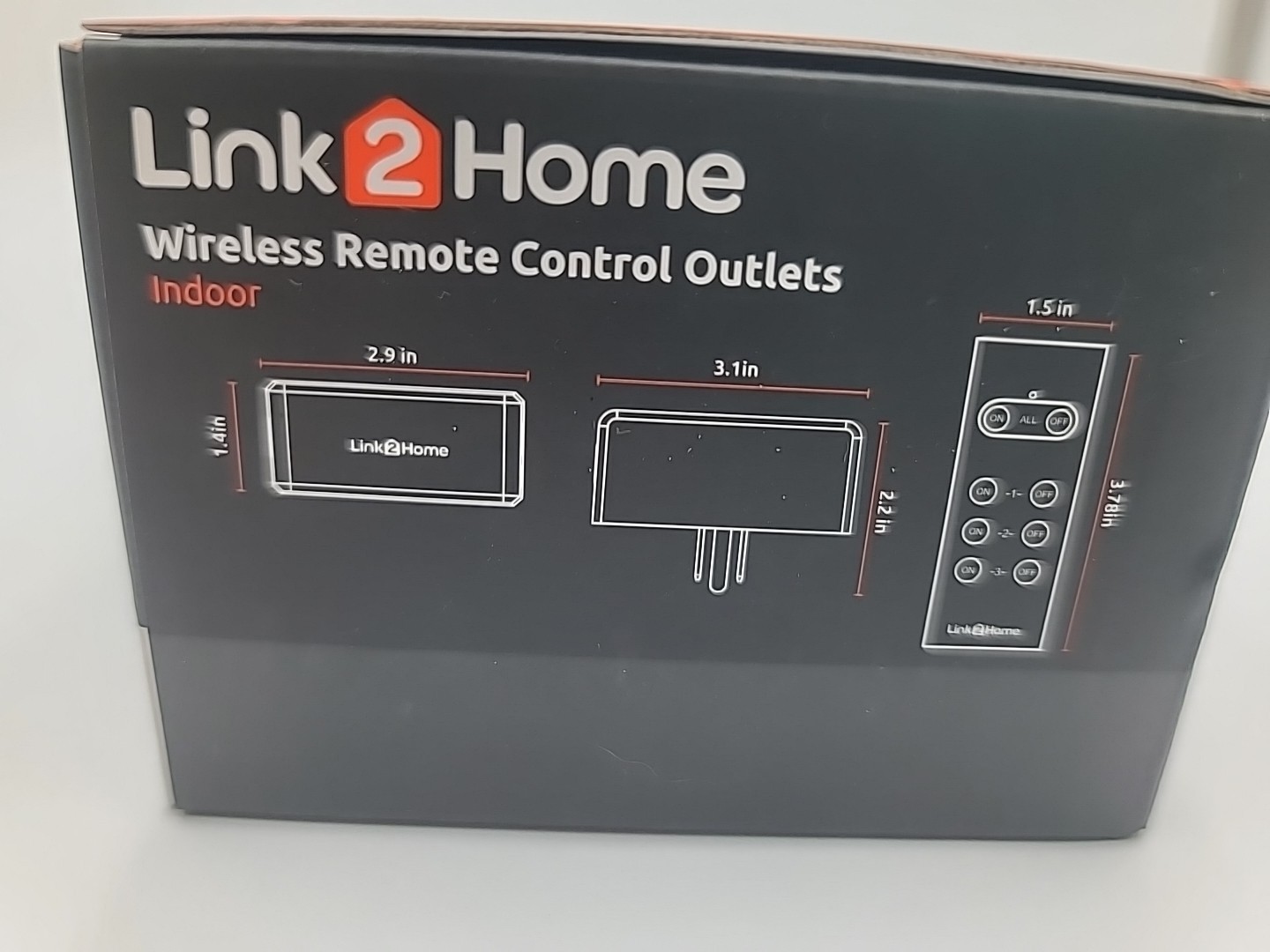 Link2Home Wireless Remote Control Outlets & Countdown Timer Indoor EM-RF300W