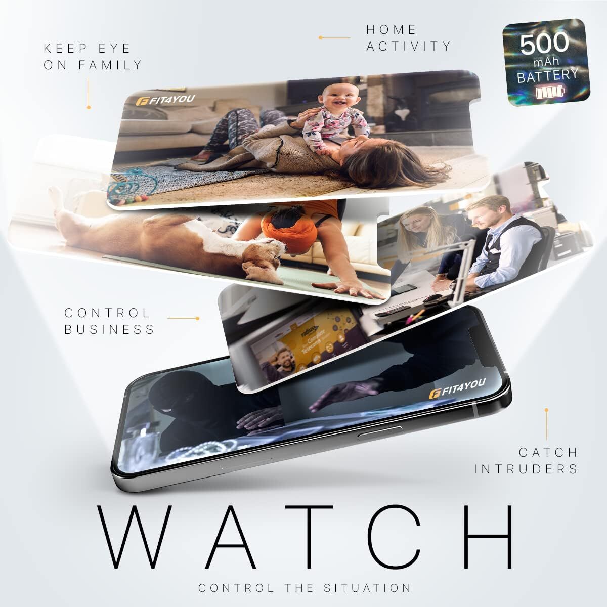 Mini APP WiFi Camera 1080P HD Motion Detection Home Security Audio Video Cam