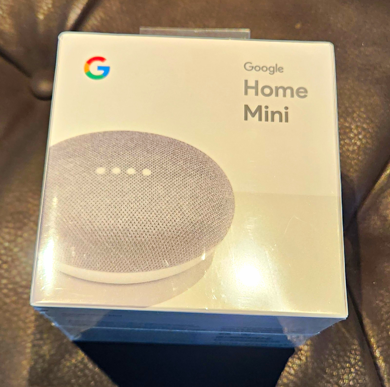 Google Home Mini Smart Speaker Gray Wi‑Fi Voice Search 3.5mm Jack