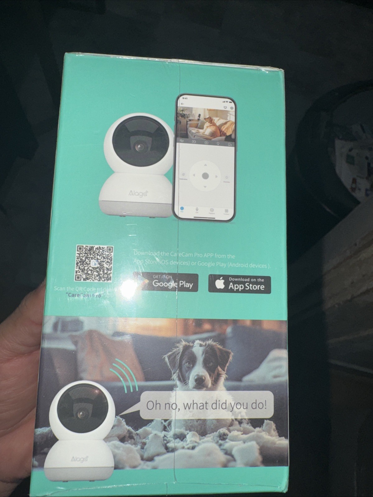 Alaga 3K 360° Pan-Tilt Home Security Wi-Fi Cam • AI Detect, NV, 2-Way Audio, 5MP