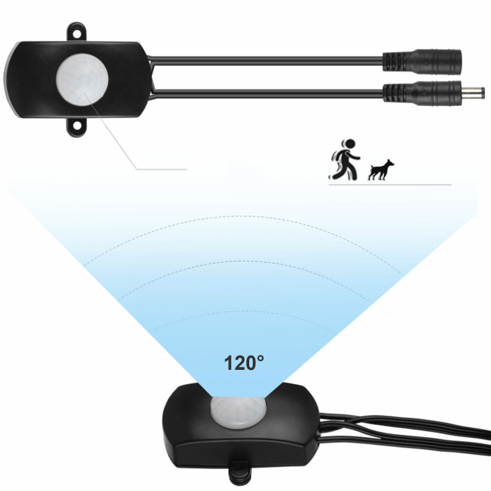 Automatic Infrared PIR Motion Sensor Detector Switch for LED Strip Light 5V-12V