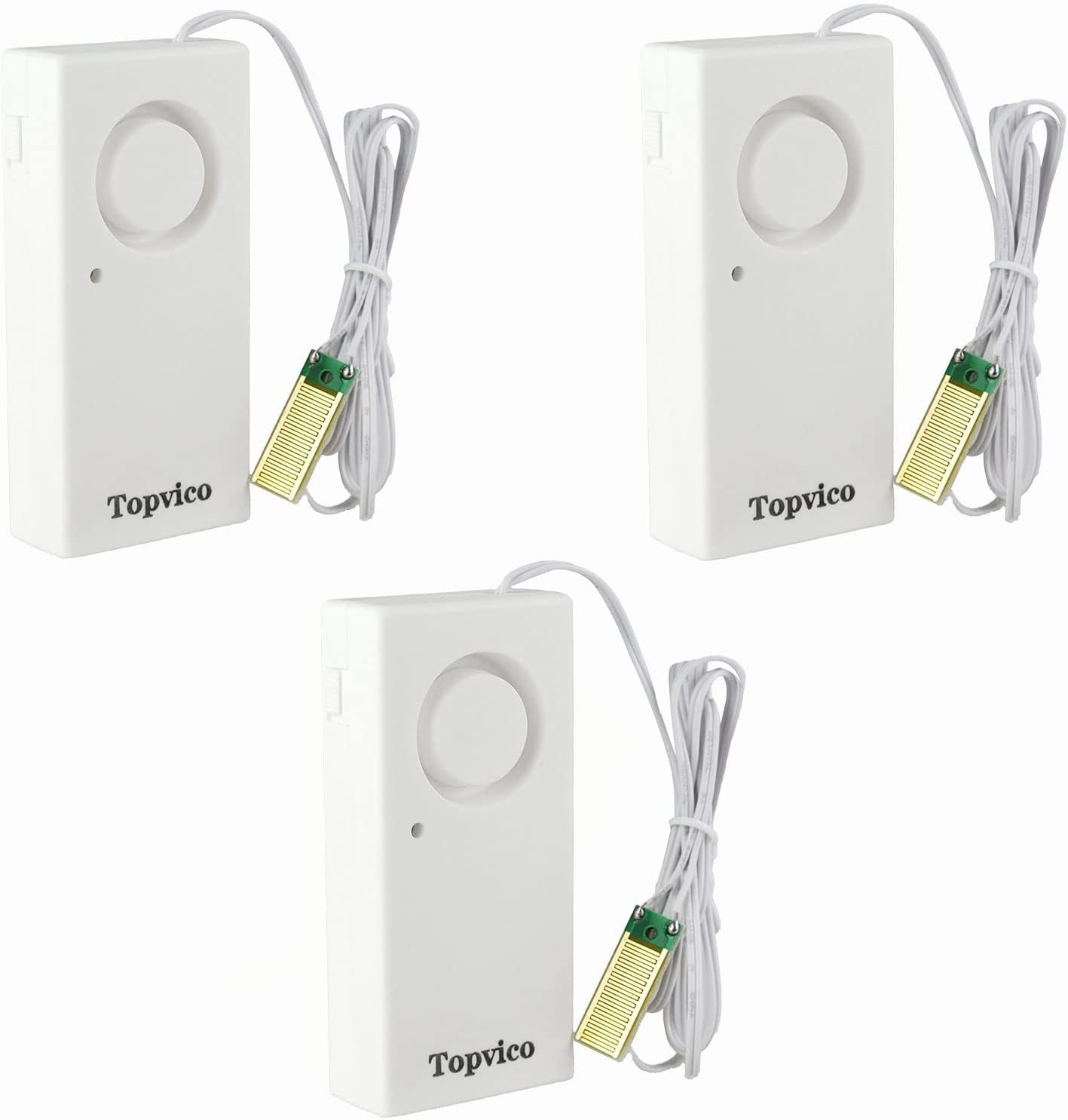Water Leak Sensor Detector Flood Alarm For Basement Moisture 120db Work Alone Ba