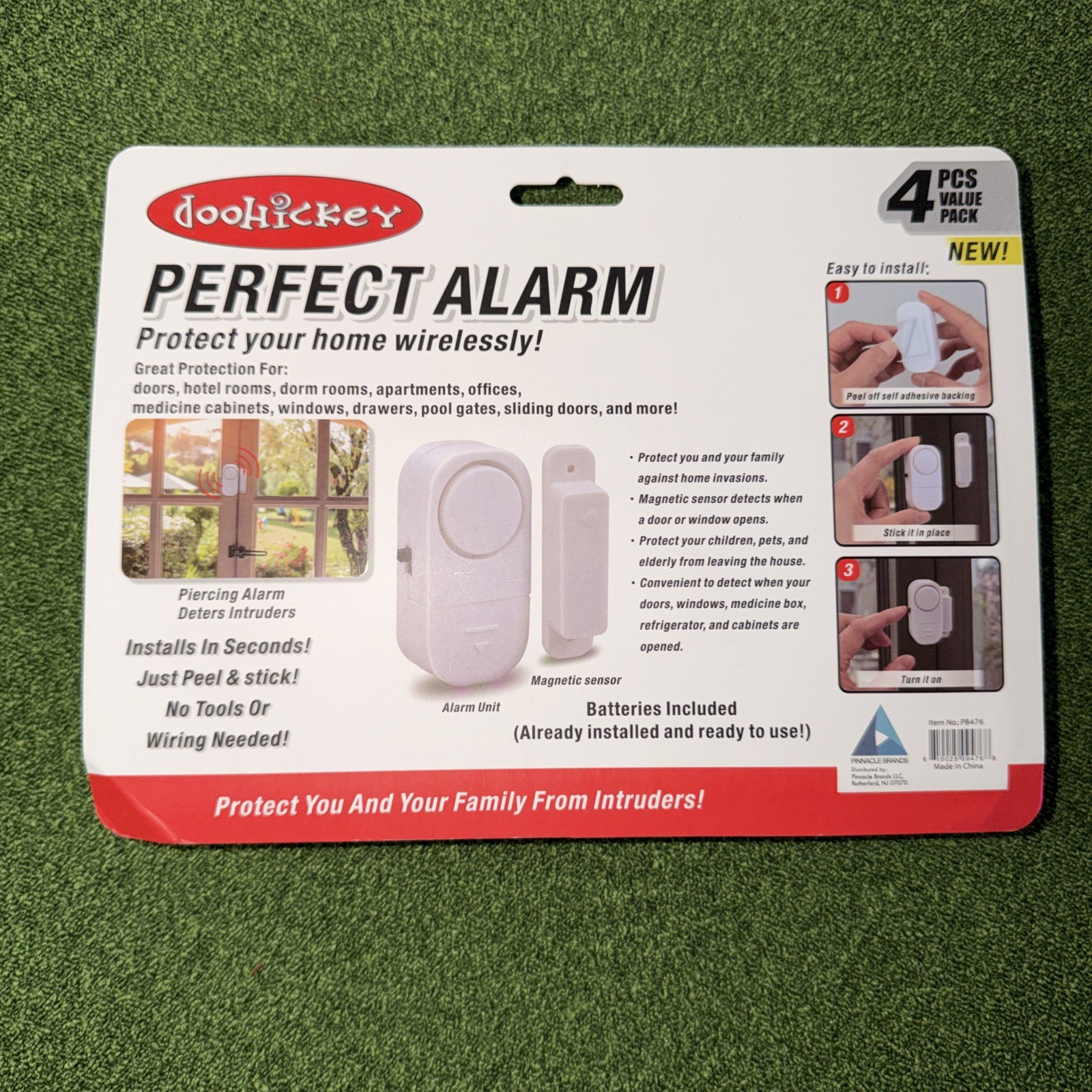 Perfect Security Alarm for Home Doors & Windows 4 pcs -90 dB- Item Brand NEW