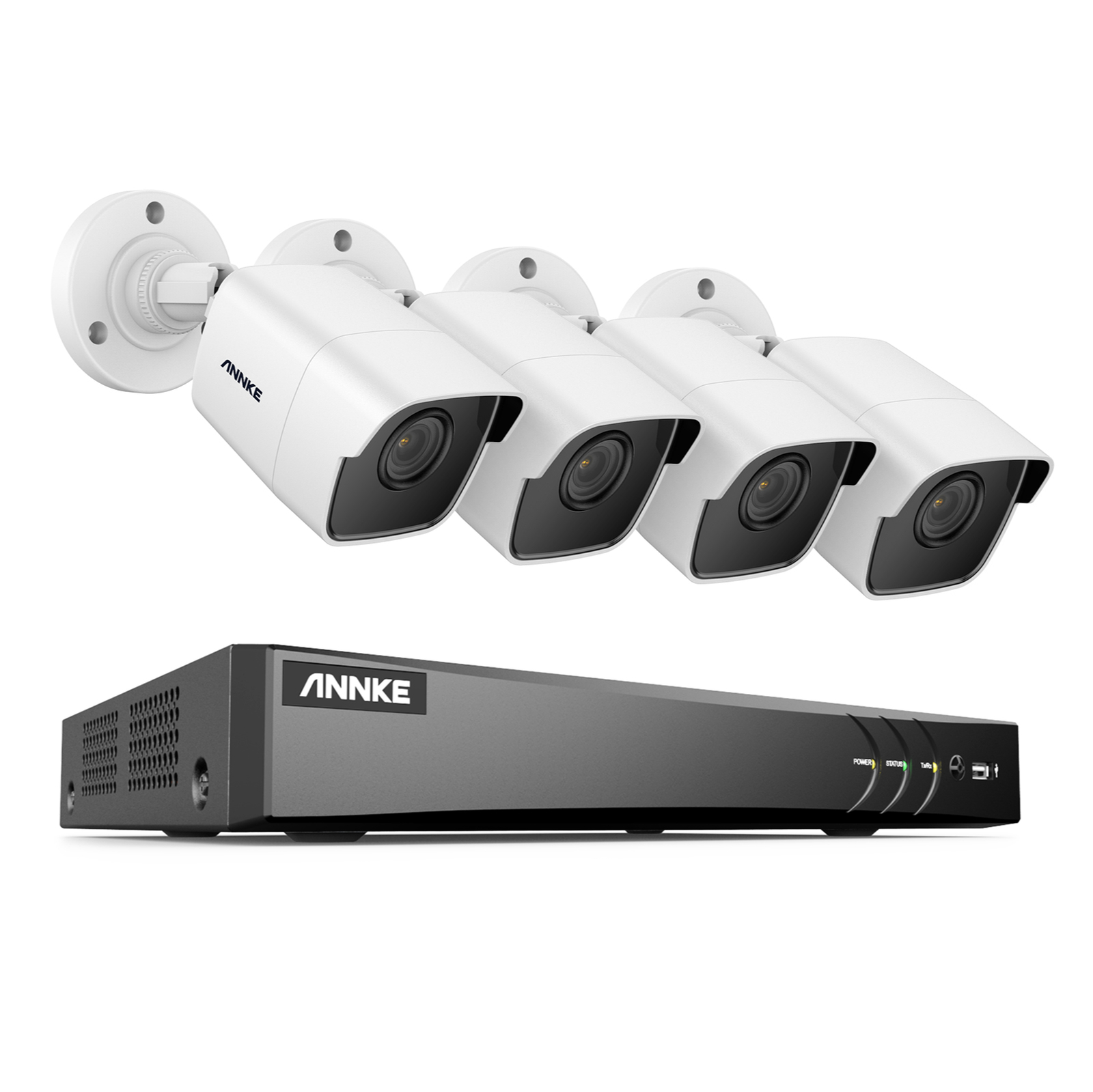 ANNKE 4K 8CH DVR 5MP CCTV Security Camera System Outdoor Human&Vehicle Detection