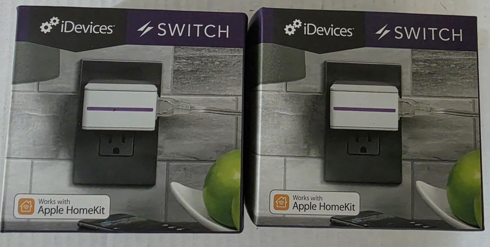 Lot of 2 iDevices Smart Plug Switch Works With Apple HomeKit WiFi #IDEV0001 -NEW