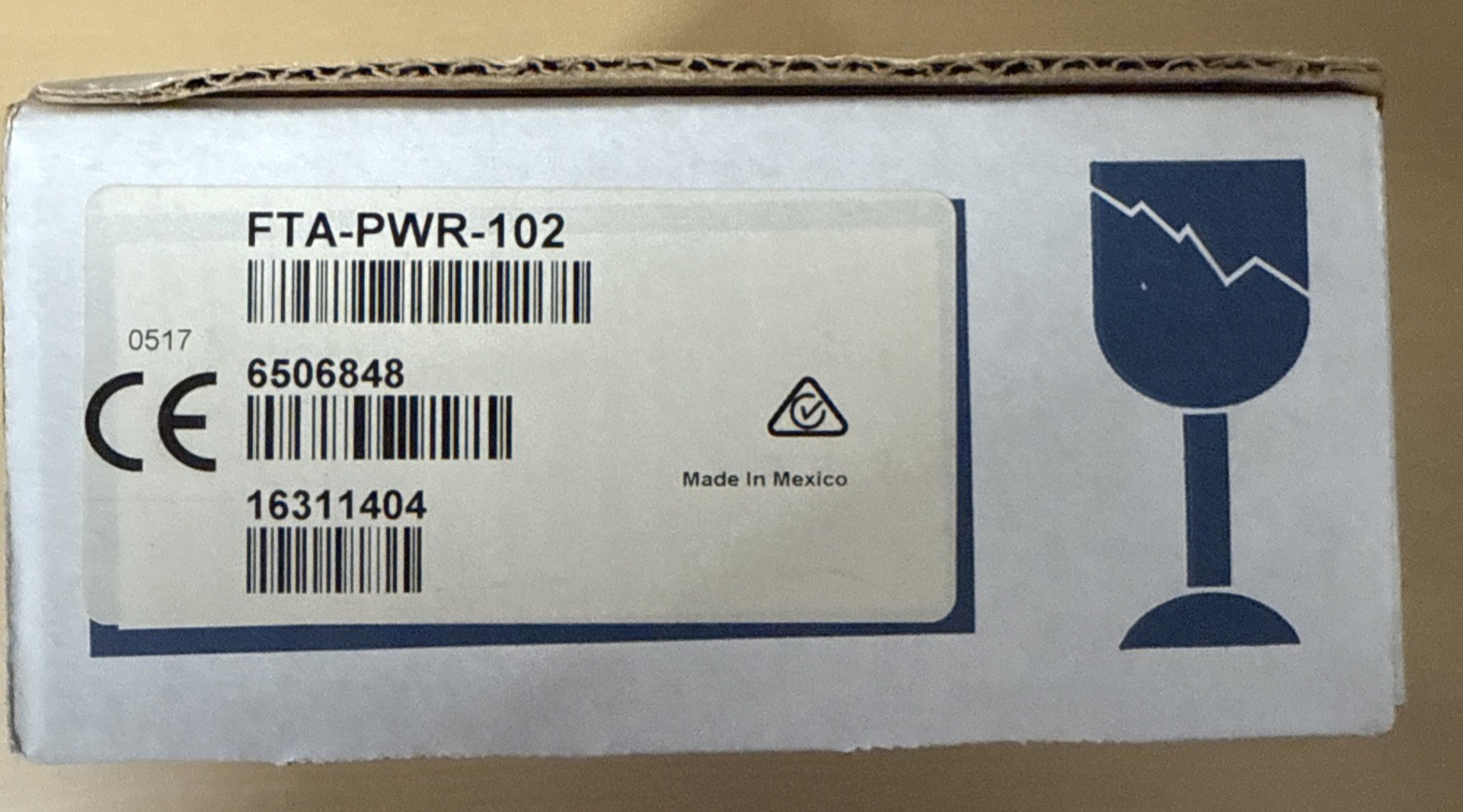 Crestron FTA-PWR-102 AC Power Outlet Module *NEW*