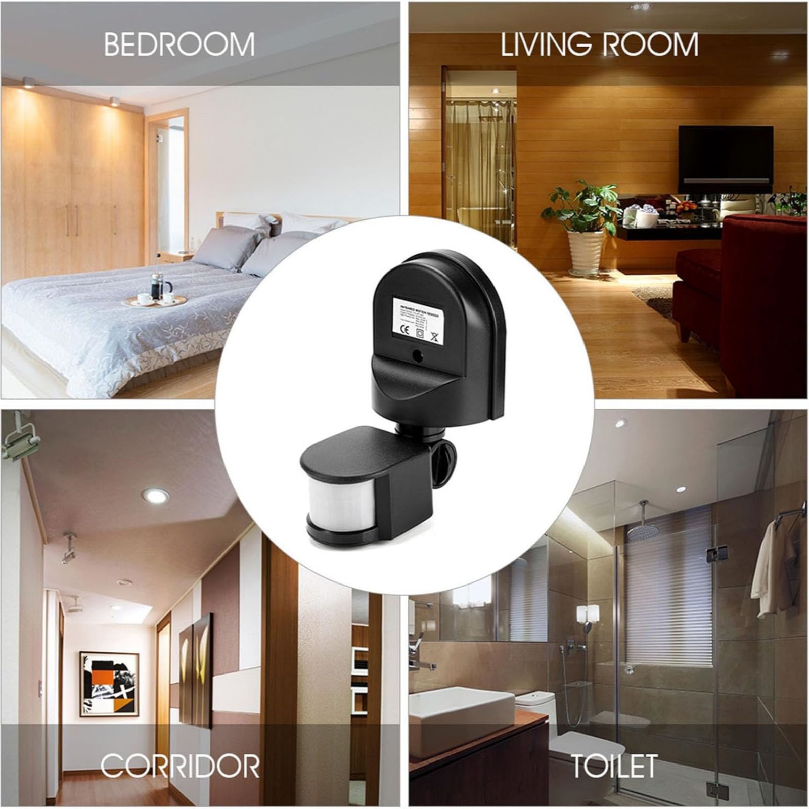 AC 85-265V Brand New Motion Infrared Sensor Switch For Outdoor 180° Detection