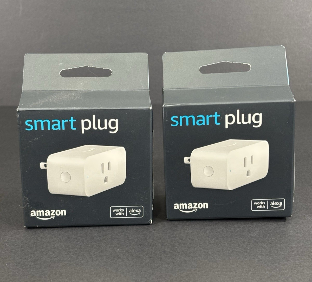 Set of 2 Amazon Smart Plugs White Works with Alexa Model C2YY37