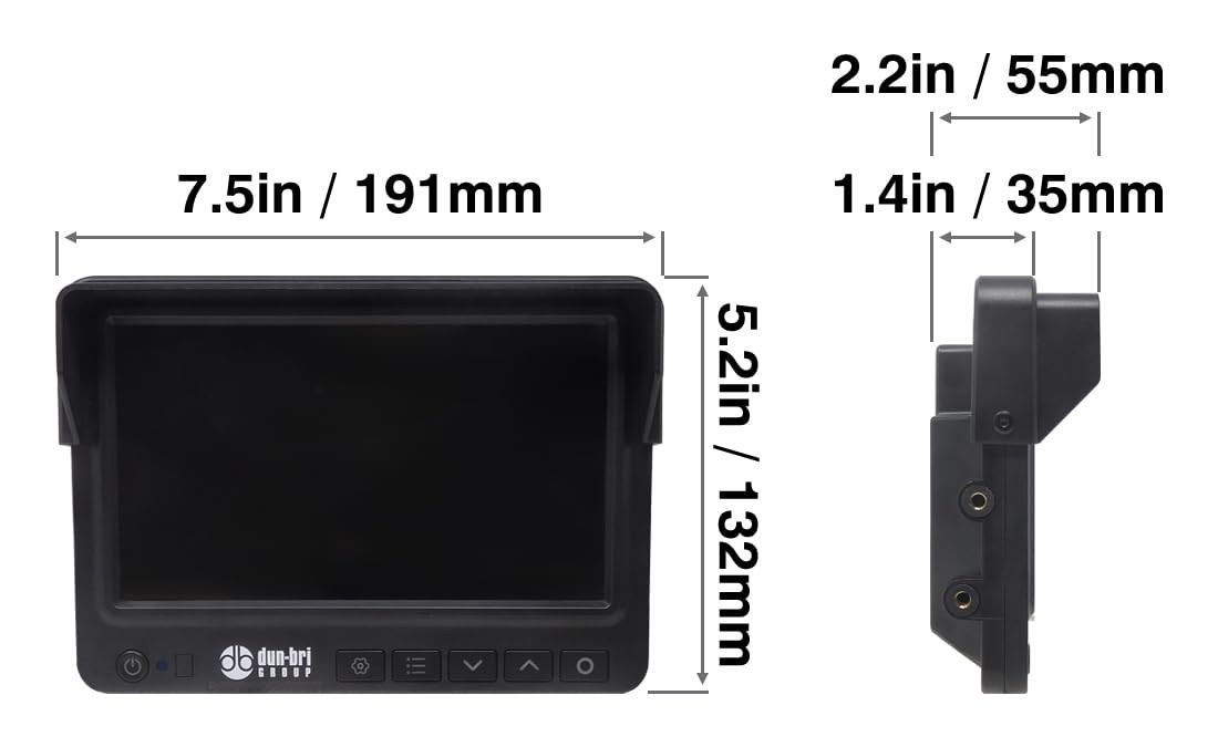 7″ 1080P Professional Backup Camera System for Commercial Trucks, RVs, Heavy…