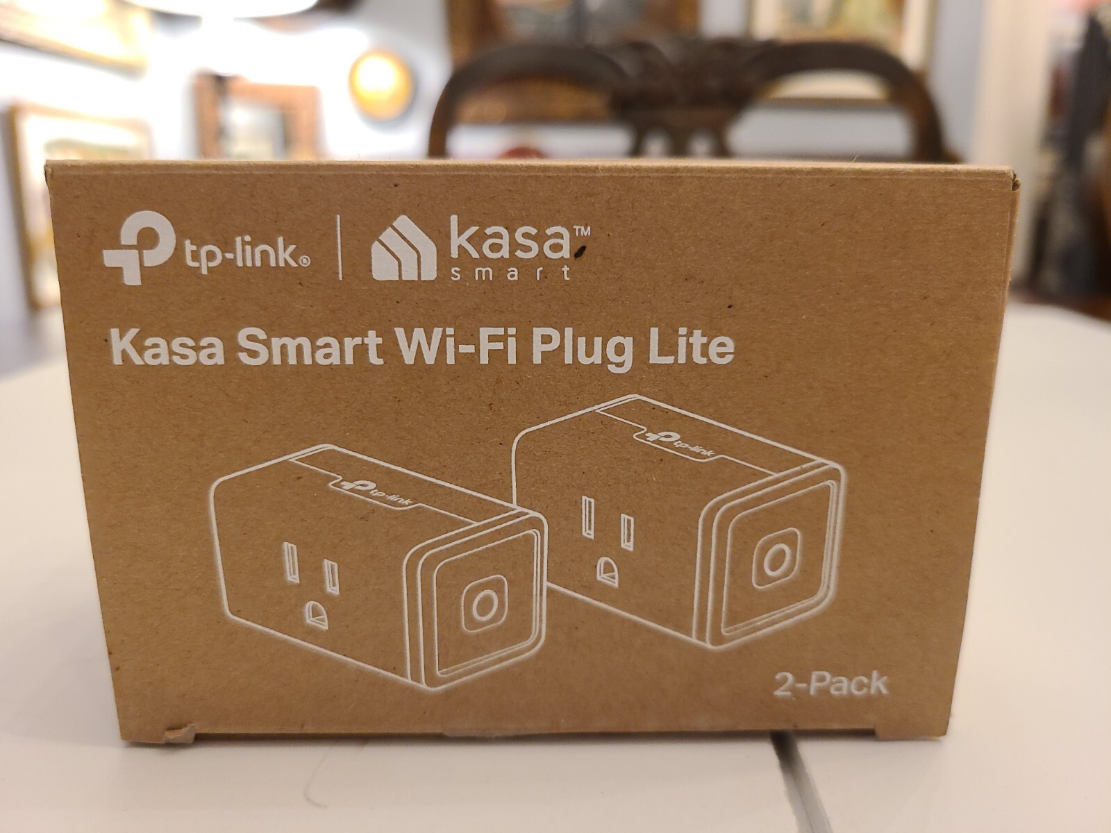 Kasa Smart Wi-Fi Plug Lite Outlet~2 Pack White for Alexa Google Model# HS 103P2