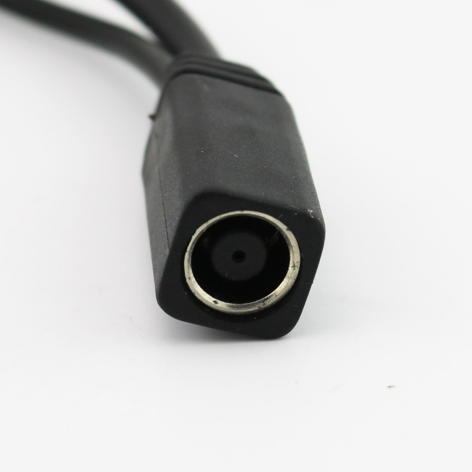 1x 2 in 1 7.9×5.5mm Round Jack to Square Plug Pigtail and USB Charger Cable