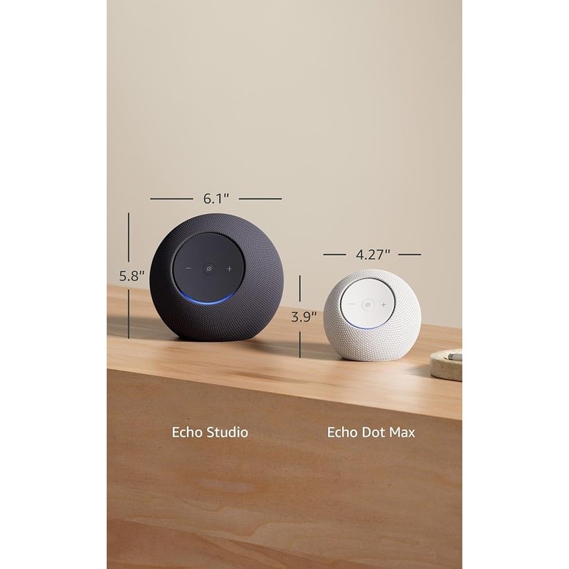 Echo Dot Max Smart Home Hub Omnisense Technology Deep Bass Alexa Control New