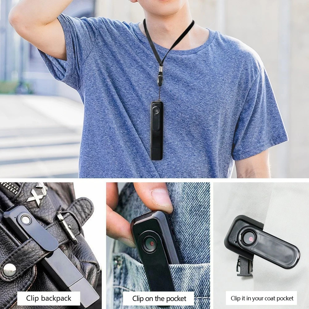 HD 1080P Mini Body Camera Portable Wearable Pocket Video Recorder Cam