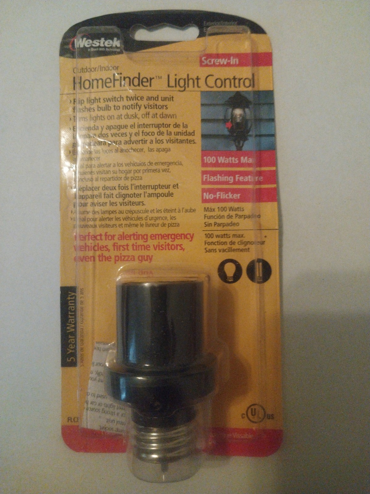 Westek HomeFinder light control (screw-in, 100 watts max.) indoor/outdoor 2005