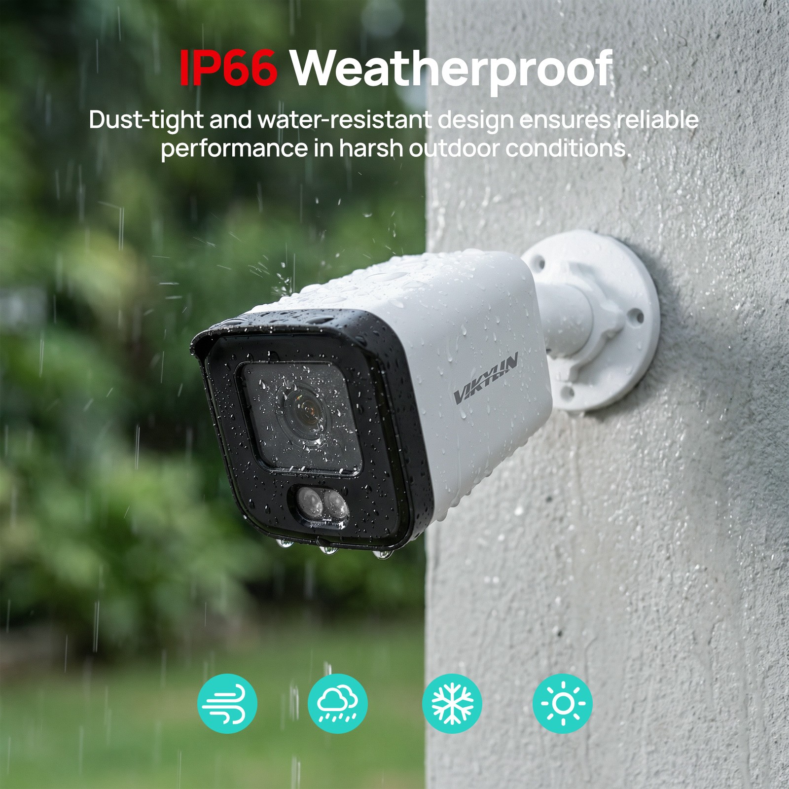 NEW VIKYLIN CCTV Night Version IR 5MP Ethernet Port POE Camera MIC Onvif Outdoor