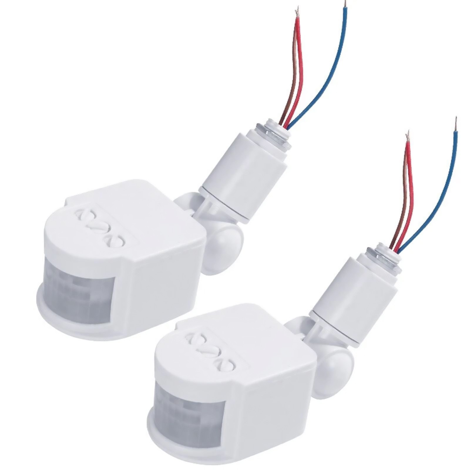 2pcs PIR Motion Sensor Switch Wall Light Switch Fit 16mm Thread Diameter