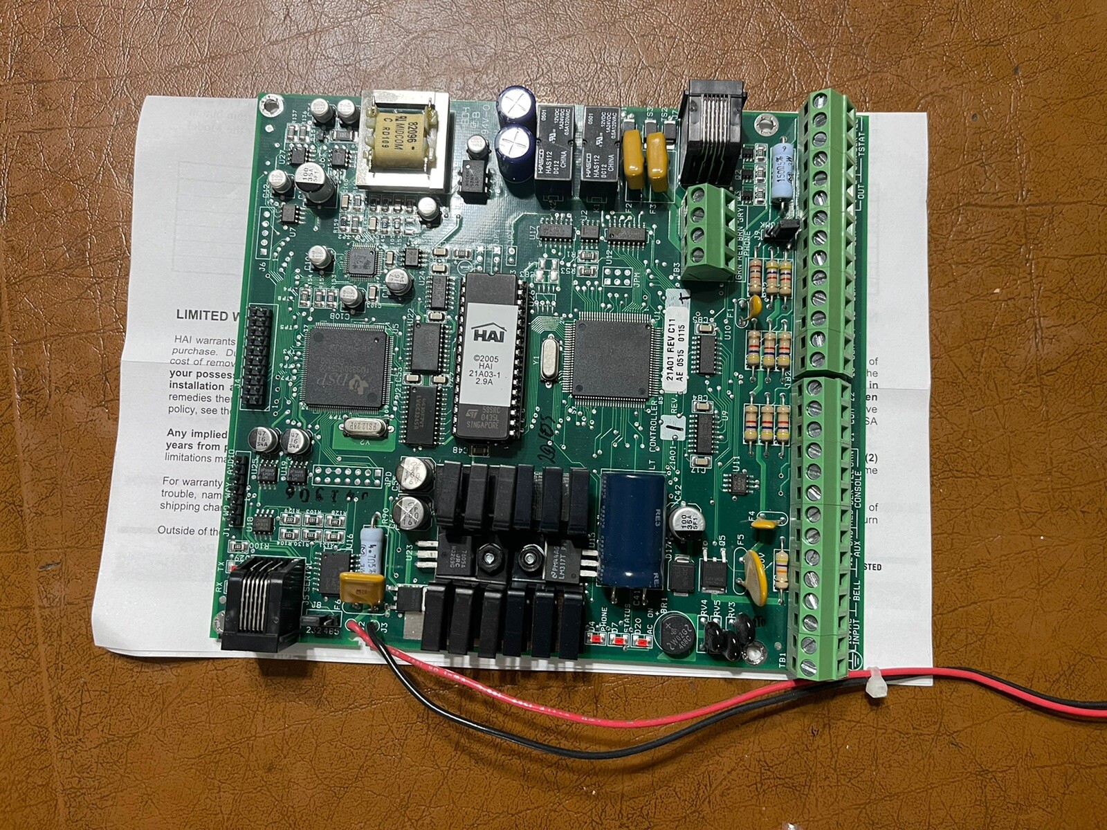 HAI Leviton 21A01 Rev C11 Omni LT Smart Home Automation Controller