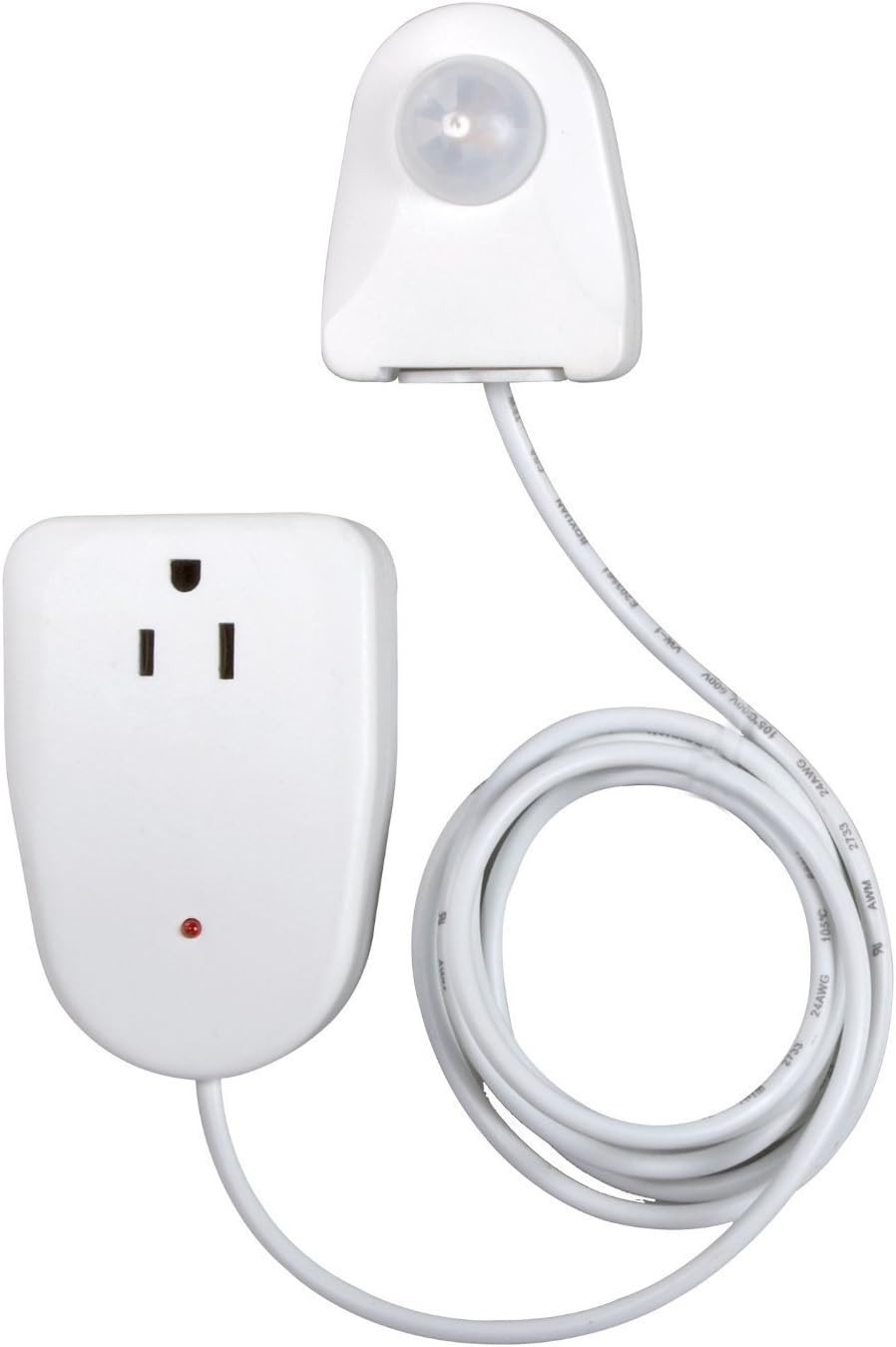 MLC12BC-4 Indoor Plug-In Corded Motion Activated Light Control, Single, White