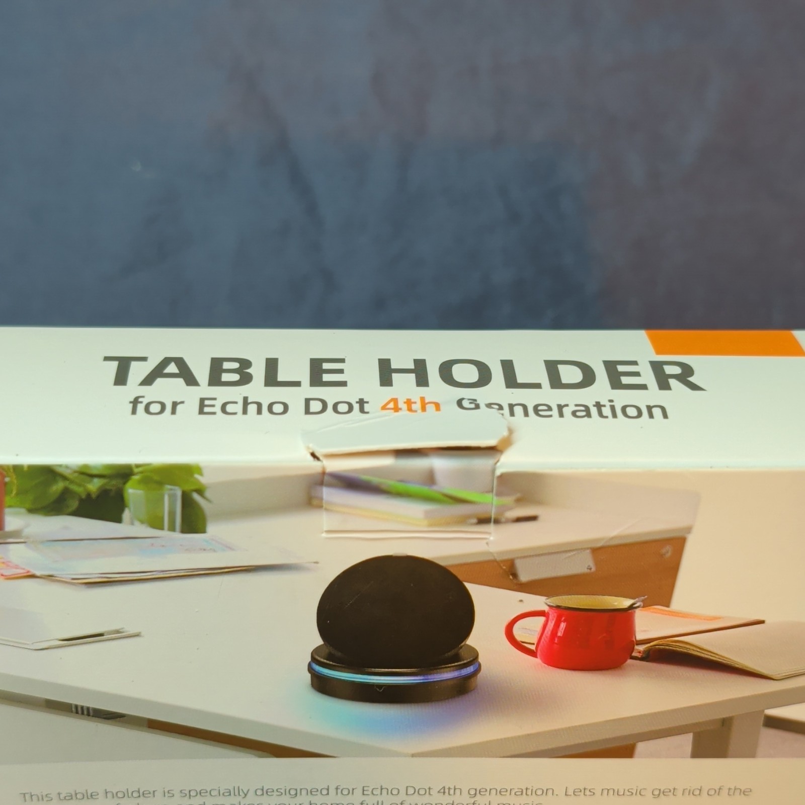 Black Table Stand Holder for Amazon Echo Dot 4th Generation Smart Speaker