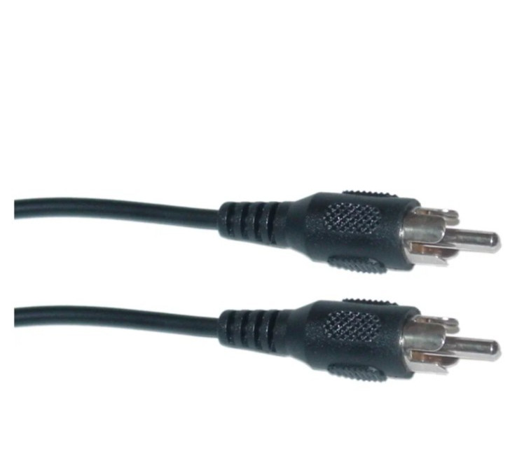 50ft RCA Audio Cable Single Extension Composite Male to Male Plug M/M NEW Black