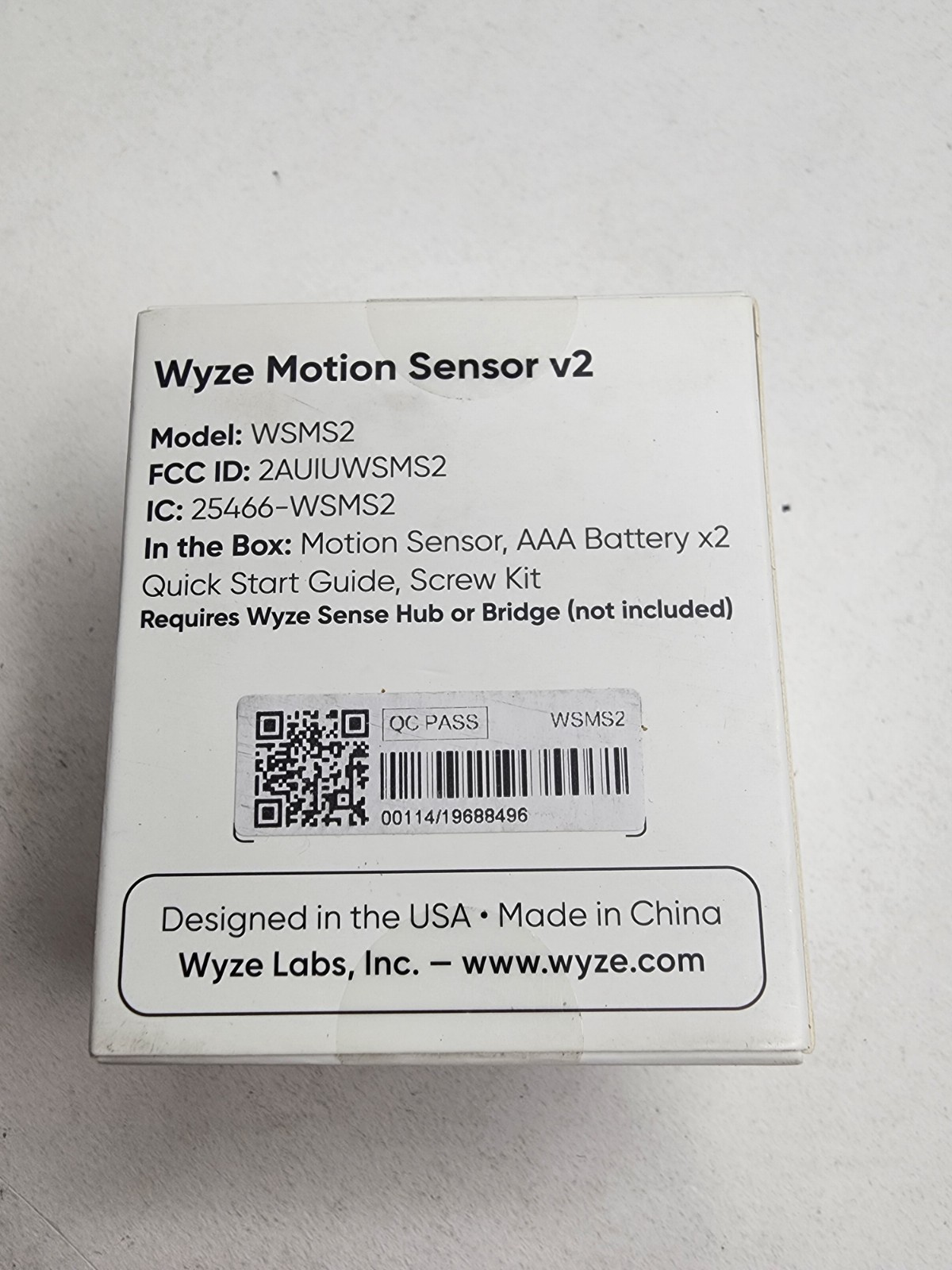 Wyze Sense Motion Sensor V2 Security System WSMS2 Detector NEW