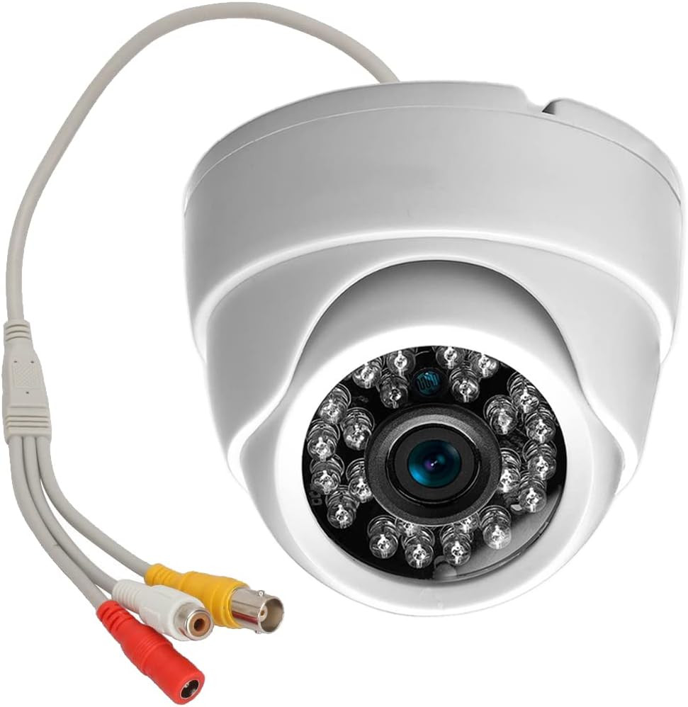 Vanxse CCTV 24ir LEDs 1/3 CCD 800tvl Indoor Dome Audio Camera D/n Security