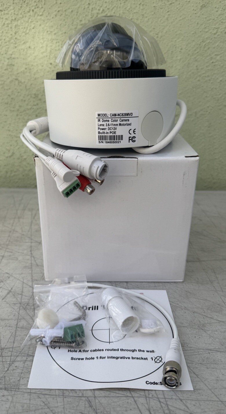 IP POE 3X Optical Zoom 3.6mm-11mm Motorized Lens IR Dome Color Security Camera