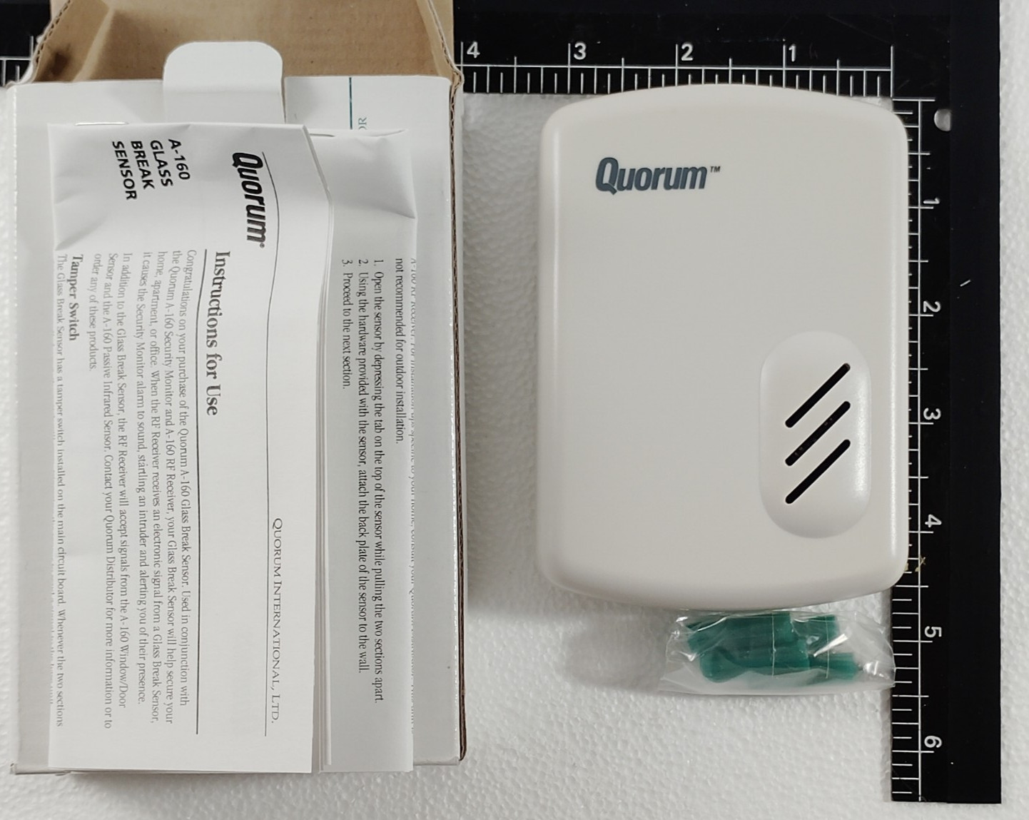 Quorum RR-150 Sensor for Quorum AS-102, Glass Break Detector. NEW
