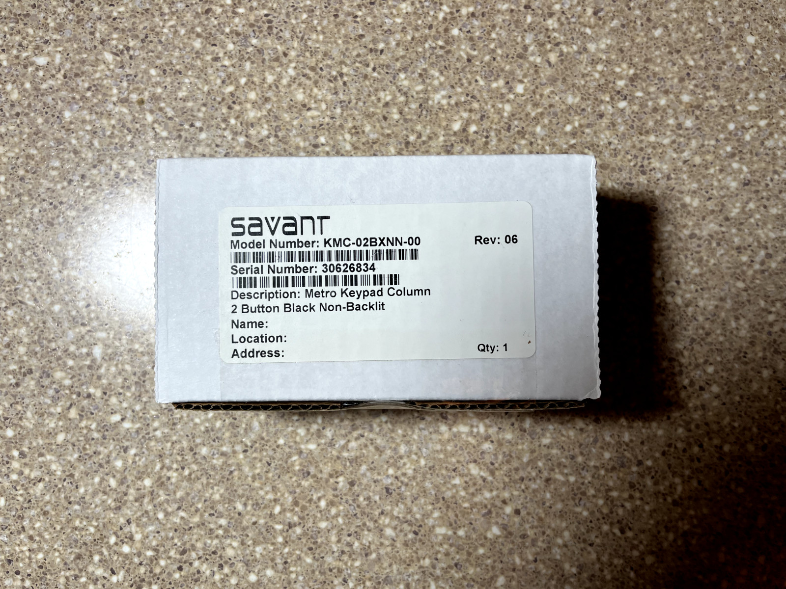 Savant 2 Button Metro Keypads Lot of 2 – Oil Rubbed Bronze