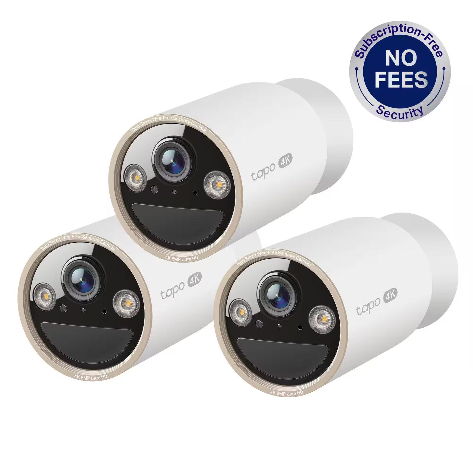 TP-Link – Tapo Wire-Free Dual Band Indoor/Outdoor 4K Smart Security Cameras 2…