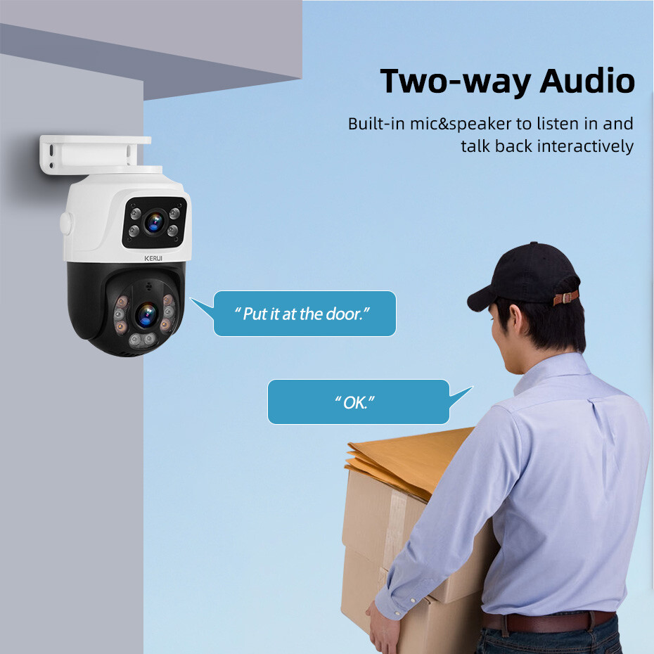 H.265 Compression 8CH NVR Kit 6MP Dual Lens Camera 500GB HDD 18m Ethernet Cable