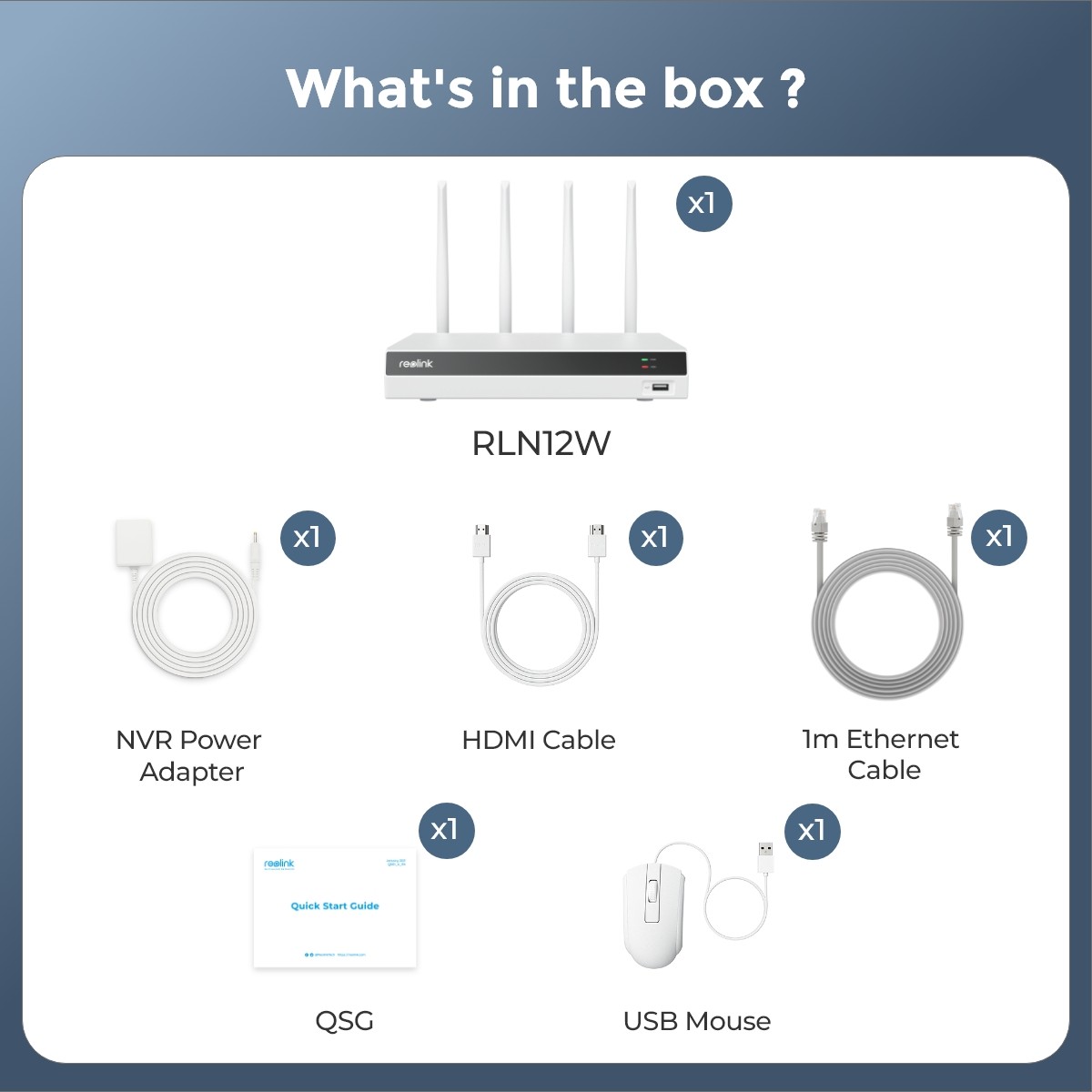 Reolink RLN12W 4K 16CH WiFi NVR 24/7 Recording for CCTV Security Camera System