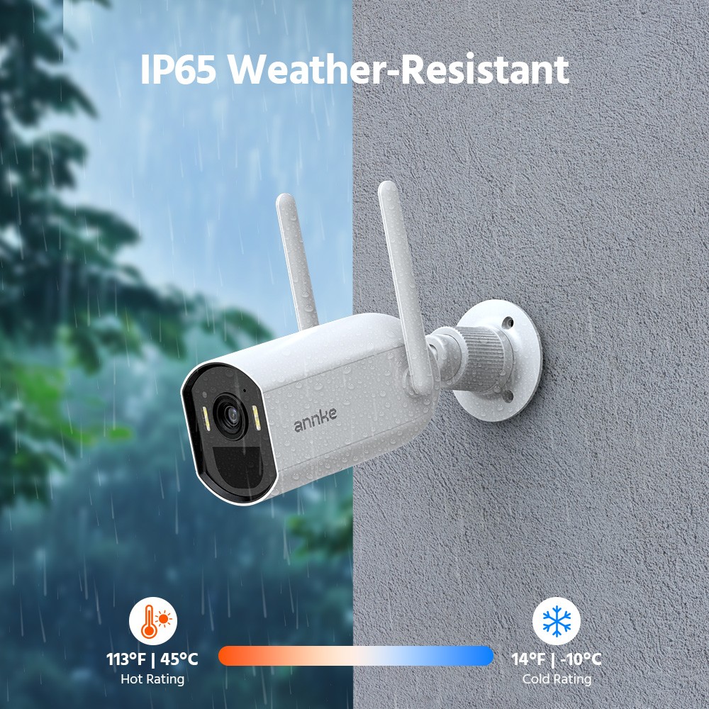 ANNKE 16CH 4MP Wireless Security Camera System Solar Battery 2 Way Audio Color