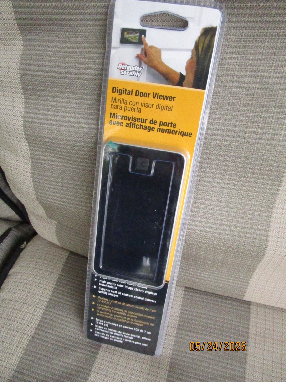 Defender Security Digital Door Viewer with LCD Color Display and Peephole Camera